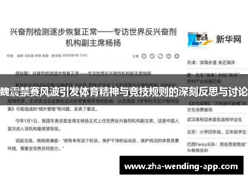 魏震禁赛风波引发体育精神与竞技规则的深刻反思与讨论