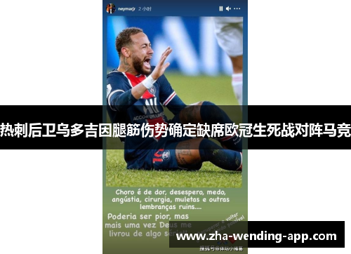 热刺后卫乌多吉因腿筋伤势确定缺席欧冠生死战对阵马竞